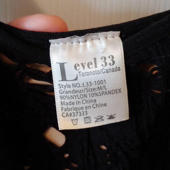 Black stretch netting/lace dress - Picture 4 of 6